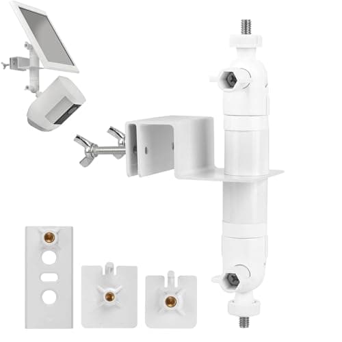 Tonton Gutter Mount for Ring, Ring Camera Bracket for Ring Stick Up Cam Battery, Spotlight Cam Plus/Pro (Battery/Solar), Ring Solar Panel (1st & 2nd Gen), and Devices with Standard 1/4"-20 Screw Port