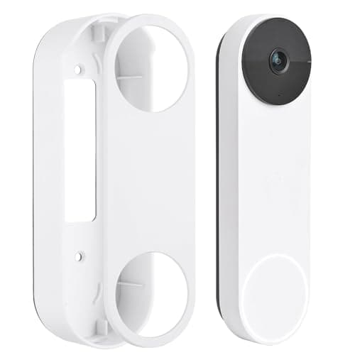 wochel No-Drill Mount for Google Nest Doorbell (Battery), Adhesive Doorbell Mount Bracket, Easy Installation for Nest Doorbell System (White)