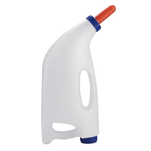 4L Calf Nursing Bottle with Handle and Regulating Valve Calf Cow Feeding Milk Bottle Cups Animal Feeding Bottle for Cows Sheep