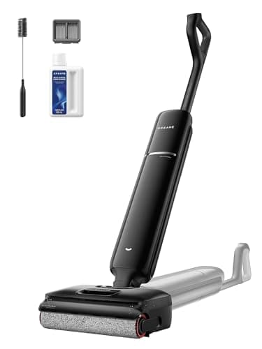 DREAME Aero Wet Dry Vacuum Cleaner, All-in-ONE Vacuum Mop for Wet & Dry Messes, 0 Hair Residue Great for Pet Owners, One-Press Self-Clean, 180° Lie Flat, 40mins Runtime for Hard Floor Cleaning