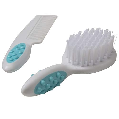 Safety 1st Soft Grip Brush & Comb - Arctic Blue