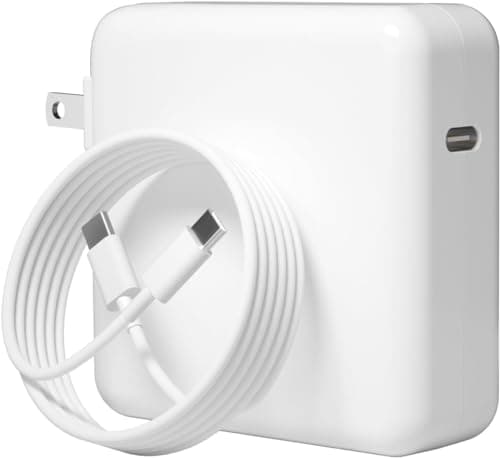 Tearplex 140W C to C Super Fast Charger,Compatible with MacBook Pro 16, 15, 14, 13 Inch, MacBook Air 13 Inch, iPad Pro 2021/2020/2019/2018, Lenovo and All Type C Devices White
