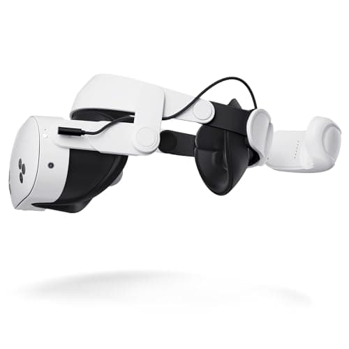 ANNAPRO Battery Head Strap for Meta Quest 3/Quest 3S, 20W Fast Charging 10,800mAh Magnetic Battery Compatible with Meta/Oculus Quest 3/3S Accessories, Extended Playtime & Ultimate Comfort, A3 Max