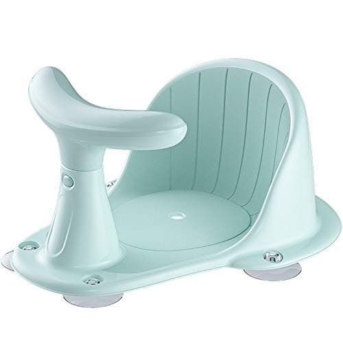 Baby Bath Seat, Portable Toddler Child Bathtub Seat for 6-24 Months,Infant Toddler Girl Boy Bathtub Support,Non-Slip/Soft Skin Care/Strong Sucker (green)