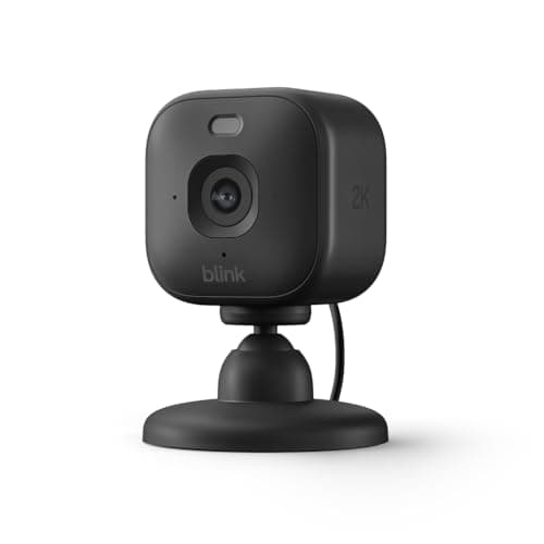 Blink Mini 2K+ (newest model) – Plug-in Home & Pet Security Camera with 2K video resolution, colour night vision, enhanced audio, motion detection – 1 camera (Black)