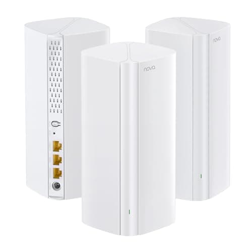 Tenda AX3000 WiFi 6 Mesh System Nova MX12 - Whole Home Covers up to 7000 sq.ft - Dual-Band Mesh Network for 160+ Devices - Support Ethernet backhaul - 3-Pack