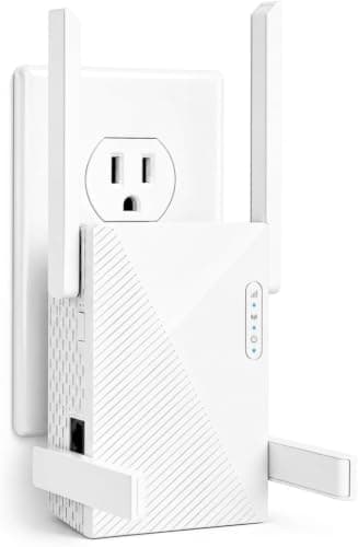 WiFi Extender Signal Booster, WiFi Extender AC1200Mbps Dual Band (5.8GHz/2.4GHz), WiFi Booster with Ethernet Port for Home Covers up to 10000 Sq. ft, Compatible with More Devices