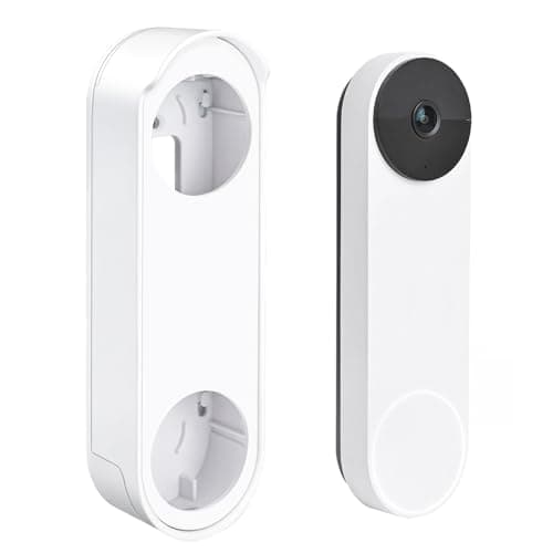 Anti-Theft No Drill Doorbell Mount Compatible with Google Nest Doorbell (Battery), Video Doorbell Door Mount for Apartment, Home, Renters, No Tools Needed and Protect Your Wall