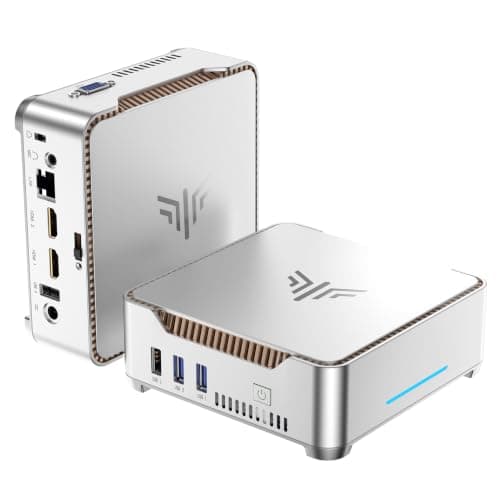KAMRUI GK3Plus Mini PC, Intel N5030 Mini PC Win11 PRO 12GB RAM 256GB SSD (4C/4T, Up to 3.1GHz), Mini Computer HDMI+Triple 4K UHD,WiFi 5,Desktop Computers for Business,School,Office,Home