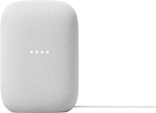 Google Voice Bluetooth Speaker - Wireless Music Streaming, Powerful Sound, Built-in Assistant, Wi-Fi and Bluetooth Connection, Smart Home Control, Stereo Pairing - Chalk