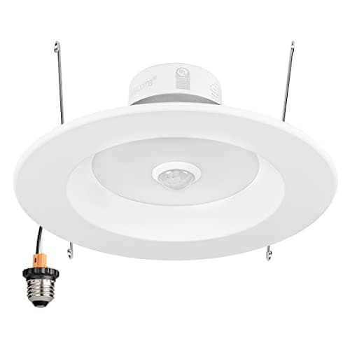 Maxxima 5" & 6" Retrofit LED PIR Motion Sensor Downlight 1300 Lumens, 5 CCT