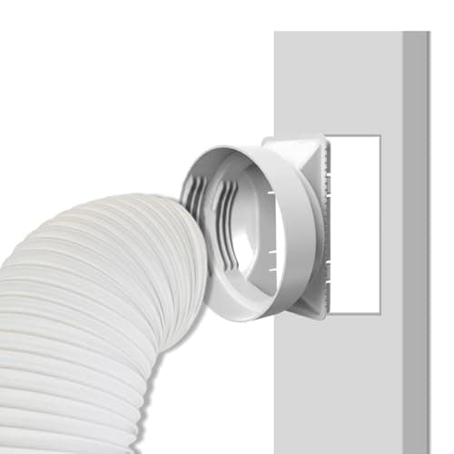 gulrear Portable AC Hose Coupler Compatible with Outer Diameter 5.1" or 5.9" Exhaust Hose Portable Air Conditioner Double Thread Design AC Hose Adapter A/C Unit Tube Connector