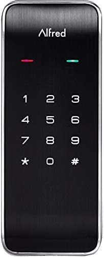 Alfred DB2 Smart Door Lock Deadbolt Touchscreen Keypad, Pin Code + Bluetooth, Up to 20 Pin Codes (Chrome)