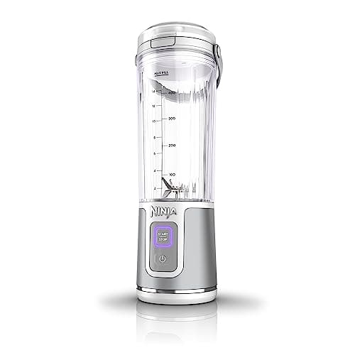 Ninja Blast Portable Blender, Cordless, 18oz. Vessel, Personal Blender for Shakes & Smoothies, BPA Free, Leakproof Lid, USB-C Rechargeable, White, BC151WHC (Canadian Version)