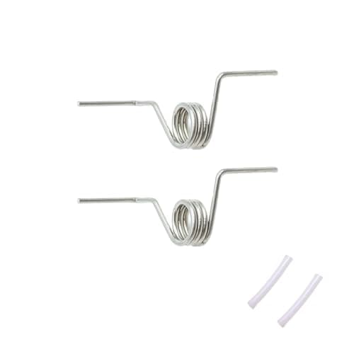 2PCS DA81-01345B Refrigerator Divider Door Spring & DA81-01346A White Sleeves Pin French Spring Replacement Part - Compatible with Samsung