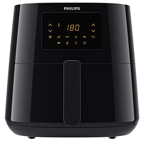 Philips Essential Airfryer XL 2.65lb/6.2L Capacity Digital Airfryer with Rapid Air Technology, Easy Clean Basket, Black- HD9270/91