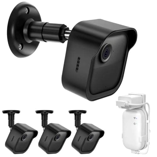 All-New Blink Outdoor Camera Wall Mount,3 Pack Weatherproof Housing, 360 Degrees Adjustable Bracket with Sync Module Core Mount for Blink Outdoor 2K+, 4th & 3rd Gen Cam, Black(Camera is Not Included)
