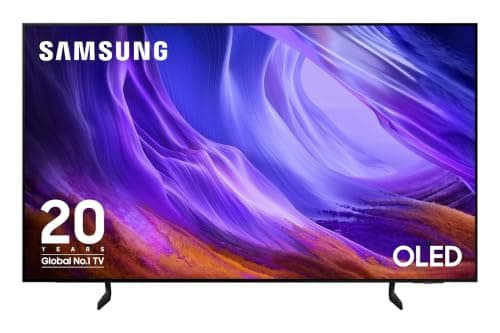 Samsung 77 inch OLED TV, S85H, 120Hz Refresh Rate, 4k Upscaling, OLED HDR, Smart TV, NQ4 AI Gen2 Processor, 4 HDMI, Gaming Hub, Dolby Atmos, Samsung TV, Television (QN77S85HAEXZC, 2026)