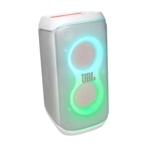 JBL PartyBox Club 120 - Portable Party Speaker with Foldable Handle, Powerful JBL Pro Sound, Futuristic lightshow, Up to 12 Hours of Play time, Splash Proof, Dual Mic & Guitar Inputs
