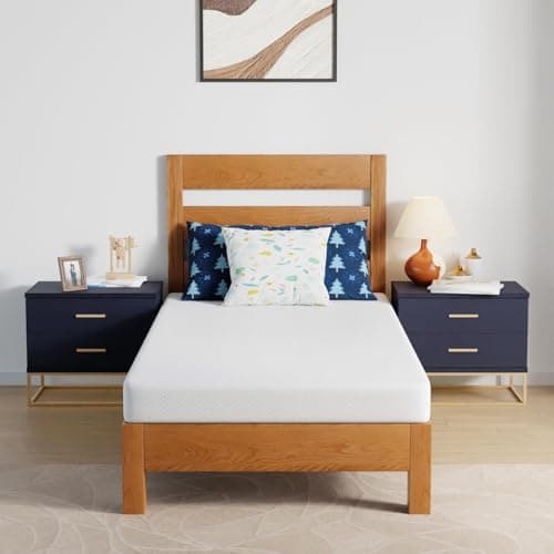 FDW Twin Mattress,8 Inch Gel Memory Foam Mattress, Medium Firm for Cool Sleep Pressure Relief, CertiPUR-US Certified/Bed-in-a-Box/Pressure Relieving