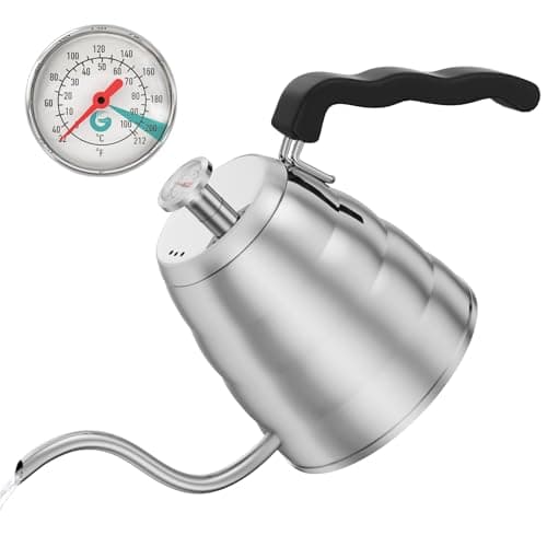 Coffee Gator Pour Over Kettle - Fixed Thermometer for Exact Temperature (40floz)