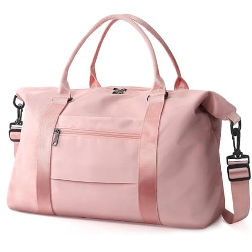 EASYFUN Travel Duffle Bag, Waterproof Weekender Carry On Tote Bags for Women, Men, Hospital Bag, Overnight Bag Luggage with Trolley Sleeve