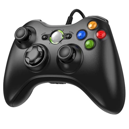 Etpark Wired Controller for X-Box 360 & PC - Upgraded Joystick, Black
