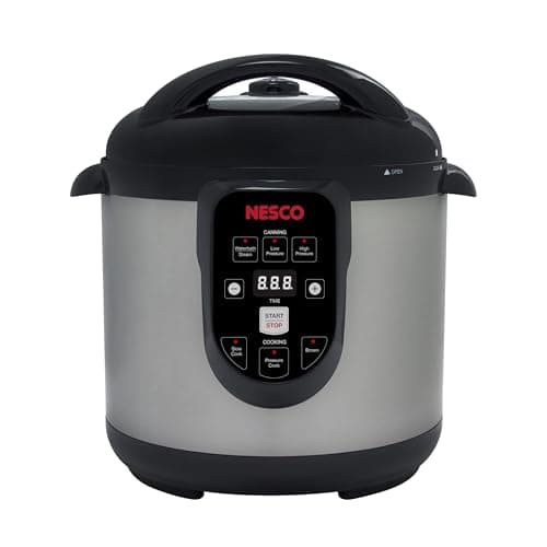 NESCO NPC-9 Smart Electric Pressure Cooker and Canner, 9.5 Quart, Stainless Steel