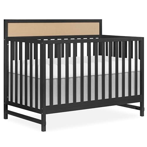 Dream On Me Kai Convertible Crib, Matte Black
