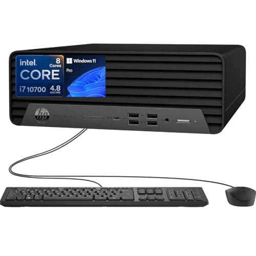 HP 600 G6 SFF Intel Core i7-10th 16GB RAM 512GB NVMe Windows 11 (Renewed)