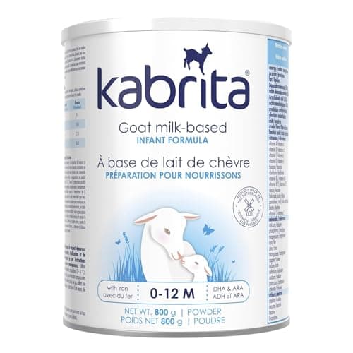 Kabrita Goat Milk-Based Infant Formula with DHA and ARA, Non-GMO, Made in the Netherlands, 0–12 Months, 800g, Complete Nutrition with Prebiotics.