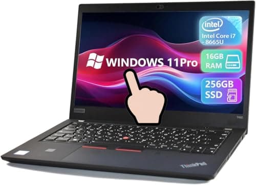 Refurbished (Good) - Lenovo ThinkPad T490 14" Touchscreen Laptop - Intel Core i7-8665U Quad-core 1.90 GHz 16GB RAM 256GB SSD, Windows 11 Pro