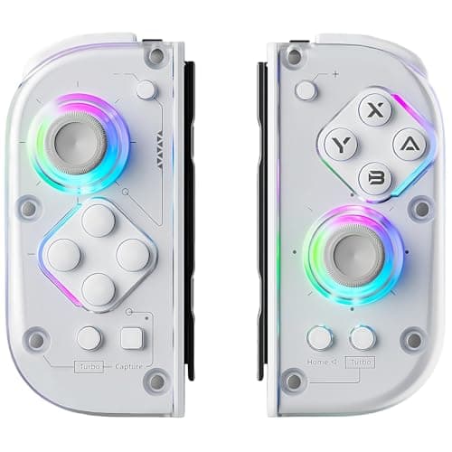 Smanettew Switch Controllers with Charging Grip for Nintendo Switch/OLED