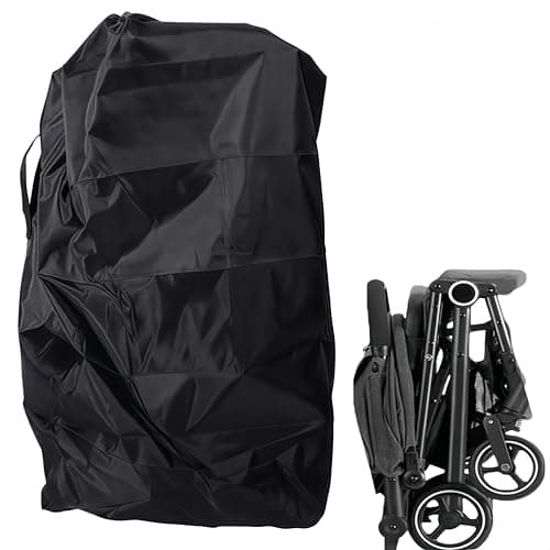 AkNebriax Foldable Stroller Travel Bag Extra Large Waterproof Stroller for Airplane Gate Check,Travel Carry Bag for Stroller Protection,Flying Essentials for Gate Check Stroller Bag(46 * 21inch)