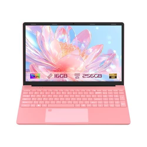15.6" Slim Laptop, Pentium Gold 6500Y Processor up to 3.4GHz, 16GB RAM, 256GB SSD, Win 11, FHD 1920×1080 IPS Display, Backlit Keyboard, Portable Notebook for Study & Daily Use