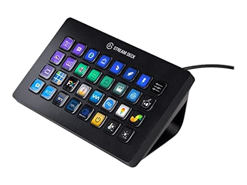 Stream Deck XL – Advanced Studio Controller, 32 macro keys, trigger actions in apps and software like OBS, Twitch, YouTube and more, works with Mac and PC