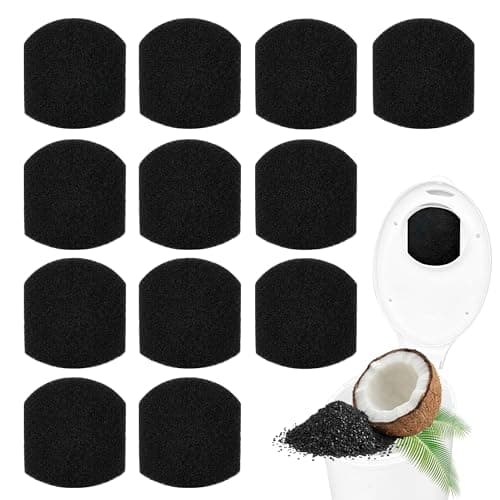12 Pack Baby Diaper Pail Deodorizer Compatible with Ubbi Diaper Pail, Activated Charcoal Odor Absorbing Filters, Absorbs & Neutralizes Odors, Easy to Install
