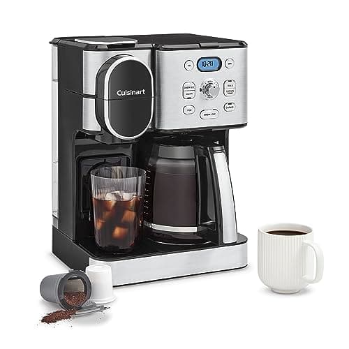 Cuisinart Programmable Coffee Maker, 2-in-1, Pod Compatible, 12-Cup Carafe