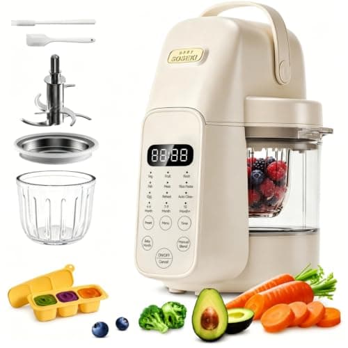 SosekiBaby Tutto Baby Food Maker, Glass Bowl & 316L Stainless Steel Blades