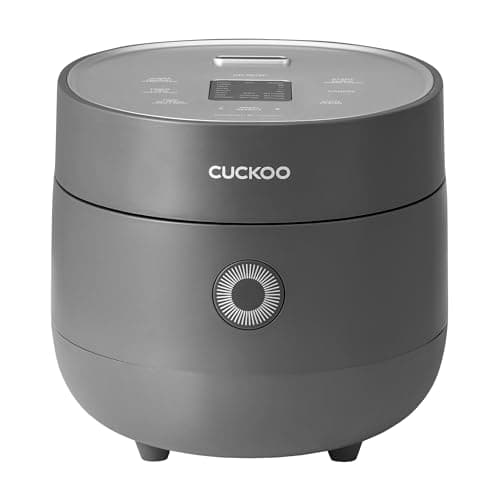 CUCKOO Rice Cooker 6 Cup Uncooked / 12 Cup Cooked, Modern Fuzzy Logic Rice Cooker Small with Delay Timer & Keep Warm Setting, Versatile Food Steamer for Cooking, Non-Stick Inner Pot, Gray (CR-0675FG)