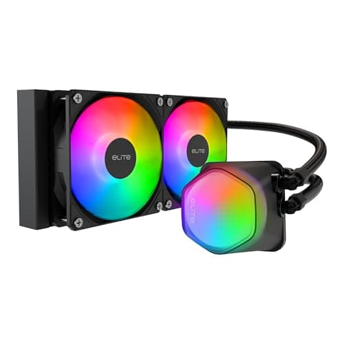 Cooler Master MasterLiquid ML240 Illusion Close-Loop AIO CPU Liquid Cooler, Translucent Dome, 3rd Gen Dual Chamber Pump, 240mm Radiator, Dual MF120 Halo for AMD Ryzen/Intel 1200/1151 MLX-D24M-A18P2-R1