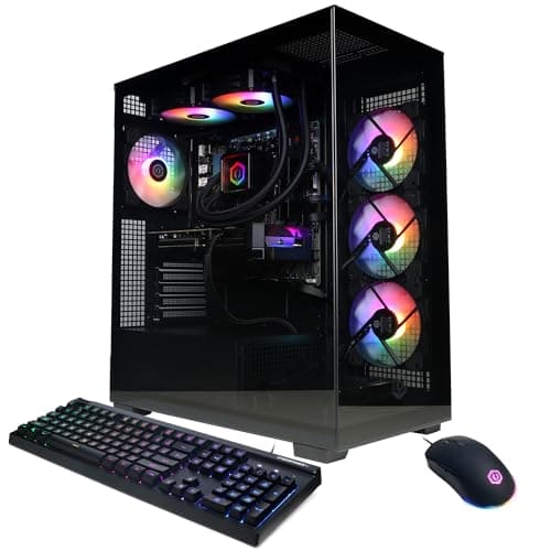 CyberPowerPC Gaming PC, AMD Ryzen 9 9900X, GeForce RTX 5070 12GB