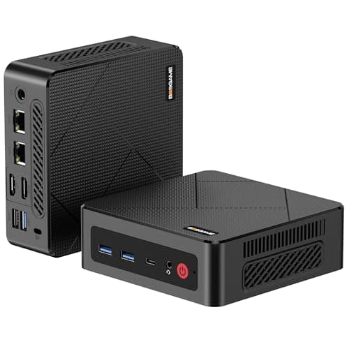 BOSGAME E4 Air Mini PC, Mini Computers with AMD Ryzen 5 3500U, 8GB DDR4 256GB SATA SSD, Dual RJ45, 4K Triple Display, USB-C, USB 3.2, Wi-Fi 5/BT 5.0, Micro Desktop Computers for Office, Home