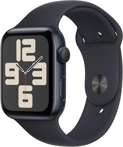 Apple Watch SE (2nd Gen) (GPS, 44mm) - Midnight Aluminum Case with Midnight Sport Band, M/L (Renewed)