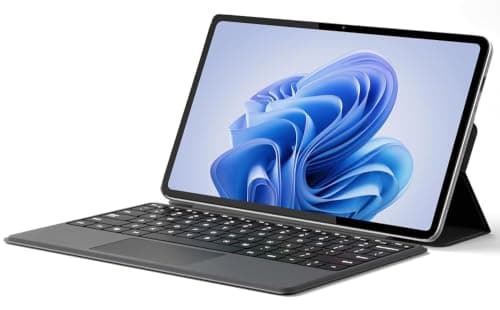 Jumper 2 in 1 Laptop, 12 Inch 2K FHD IPS Touchscreen, 12GB RAM 256GB SSD, Detachable Keyboard, UHD Graphics, Dual Stereo Speakers, Dual Camera, Universal Type-C, Convertible Tablet PC