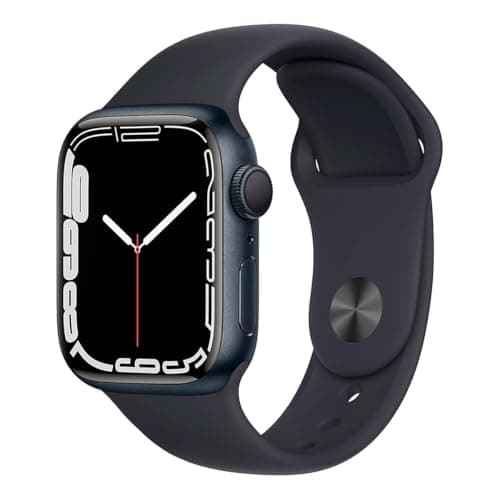 Apple Watch Series 7 (GPS, 41MM) - Midnight Aluminum Case with Midnight Sport Band - Regular (Renewed)