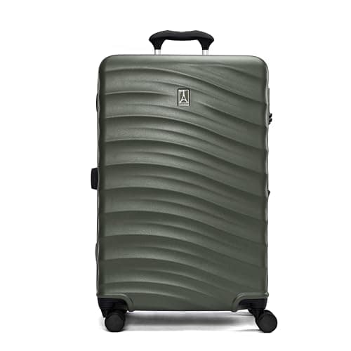 Travelpro Maxlite Air V2 Hardside Expandable Checked Luggage, 8 Spinner Wheels, Lightweight Hard Shell Suitcase, TSA Lock, Slate Green, Checked Medium 25-Inch