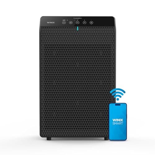 WINIX 5520 Air Purifier with Wi-Fi for Home Large Room Up to 1882 Ft² in 1 Hr With Air Quality Monitor, True HEPA, High Deodorization Carbon Filter and Auto Mode, Captures Pet Allergies, Smoke, Dust.