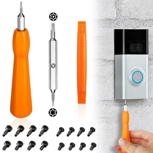 SUNJOYCO Ring Doorbell Screw, T6 T15 Ring Screwdriver Replacement Compatible with Video Doorbell 1 2 3 Pro for Battery Change WiFi Password Reset Access