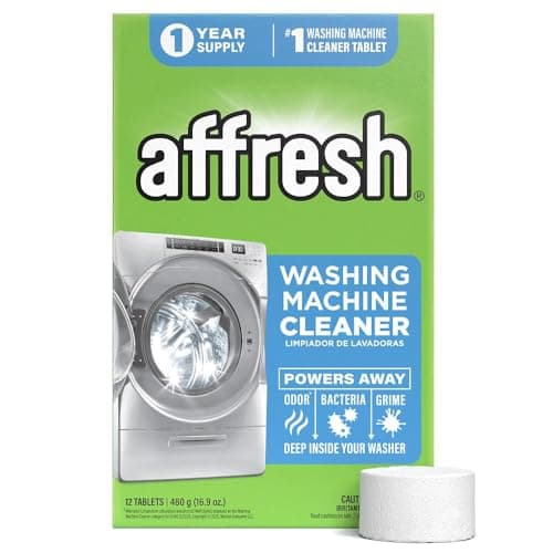 Affresh Washing Machine Cleaner. Helps Power Away Odor & Grime Deep Inside Pump, Valve & Hoses. 12 Tablets, 12 Month Supply.